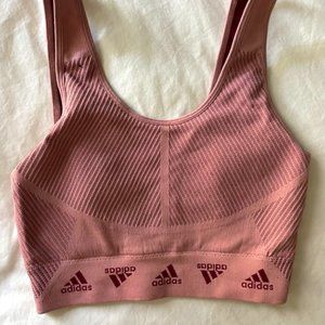 adidas End Plastic Waste Light Pink Sports Bra